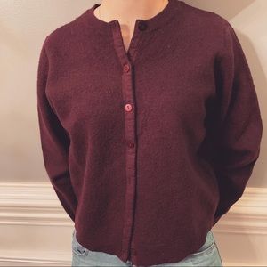 burgundy Wool Sweater